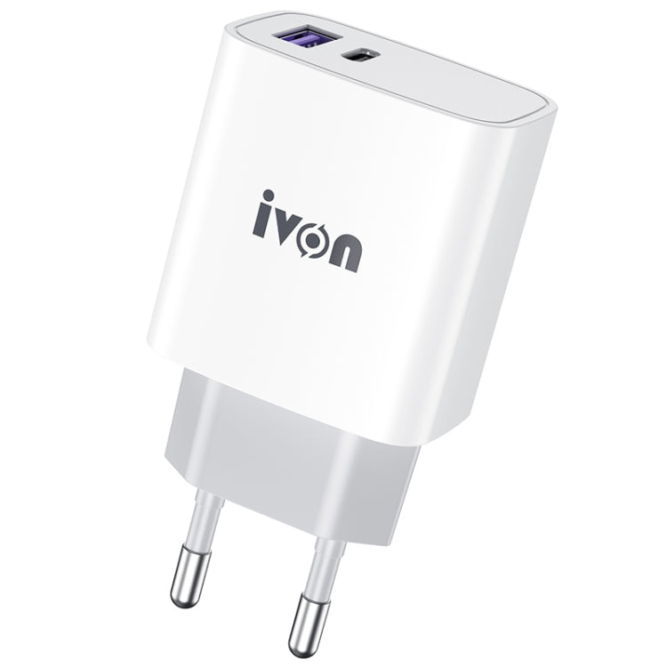 IVON AD52 18W USB-C / Type-C + USB 雙埠 PD 快充
