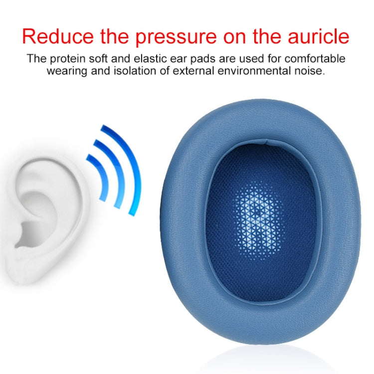 適用於 JBL Everest Elite 750NC 耳機 仿皮革 + 泡棉柔軟耳機保護套耳罩，一對，適用 Everest Elite 750NC 青銅色，適用 Everest Elite 750NC 藍色