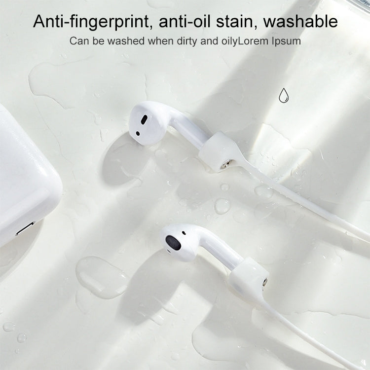 無線藍牙耳機防丟繩磁性矽膠掛繩，適用於 Apple AirPods 1 / 2，適用於 AirPods 1 / 2