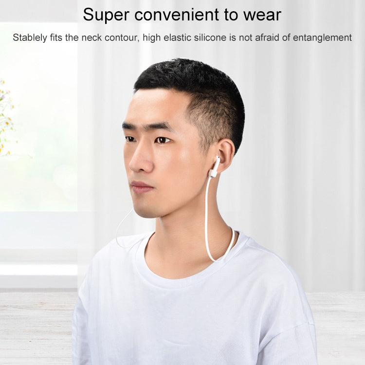 無線藍牙耳機防丟繩磁性矽膠掛繩，適用於 Apple AirPods 1 / 2，適用於 AirPods 1 / 2