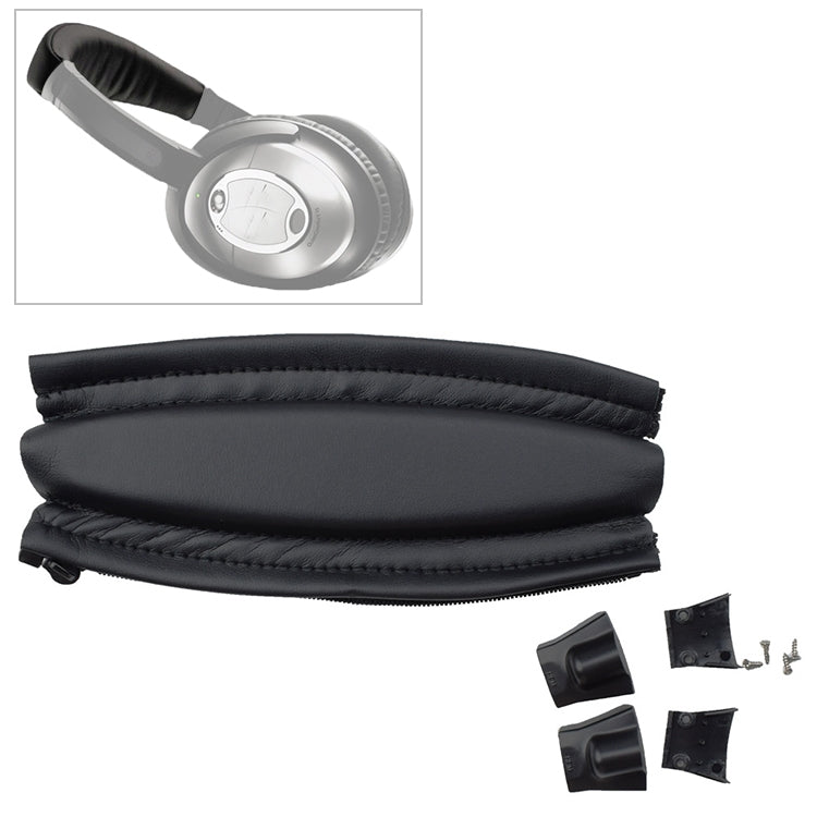 10 件裝 Bose QC2 / QC15 耳機頭梁皮革套含塑料配件及螺絲