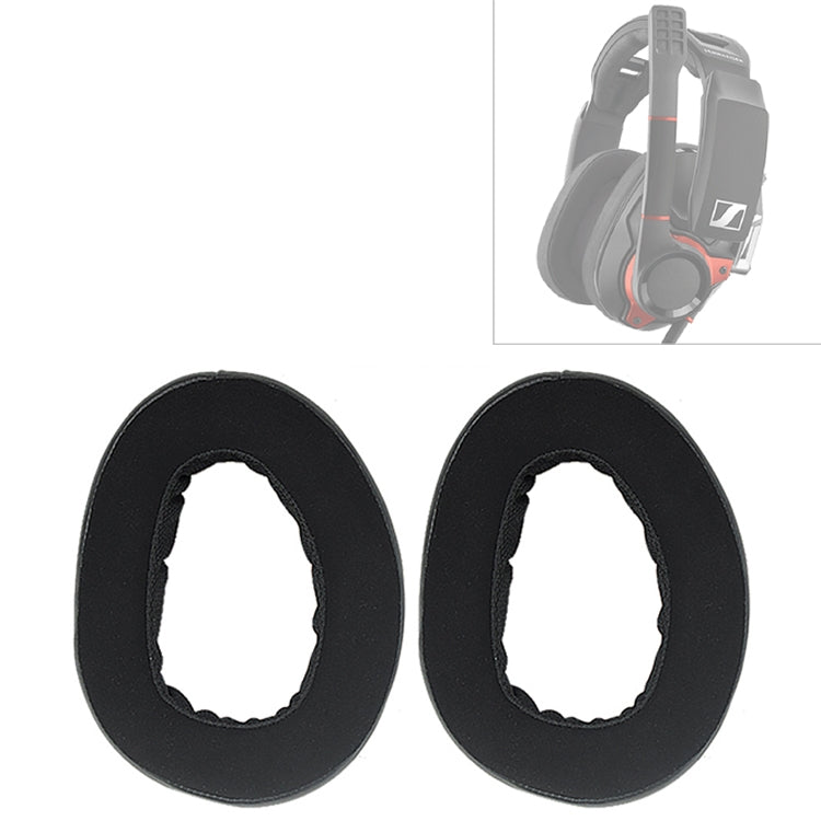 2 件裝 Sennheiser GSP 600 耳機墊海綿套替換耳罩，適用 Sennheiser GSP 600（耳罩）