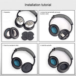 1對柔軟耳罩耳機套，內含隔音棉，適用BOSE QC2 / QC15 / AE2 / QC25