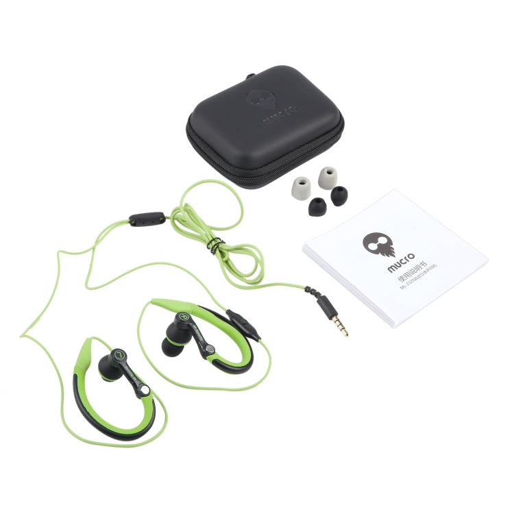 Mucro MB-232 跑步入耳運動耳掛有線立體聲耳機，3.5mm