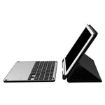 3018 可拆式藍牙 3.0 鋁合金鍵盤 + 仿布紋理皮革平板保護套，適用於 iPad Air / Air 2 / iPad Pro 9.7 吋，附睡眠 / 防潑水功能，3018