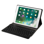 FT-1030 藍牙 3.0 ABS 拉絲紋鍵盤 + 皮革紋理平板保護套，適用於 iPad Air / Air 2 / iPad Pro 9.7 吋，具三段角度調整 / 磁吸 / 睡眠功能，FT-1030D