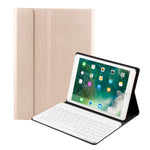 FT-1030 藍牙 3.0 ABS 拉絲紋鍵盤 + 皮革紋理平板保護套，適用於 iPad Air / Air 2 / iPad Pro 9.7 吋，具三段角度調整 / 磁吸 / 睡眠功能，FT-1030D
