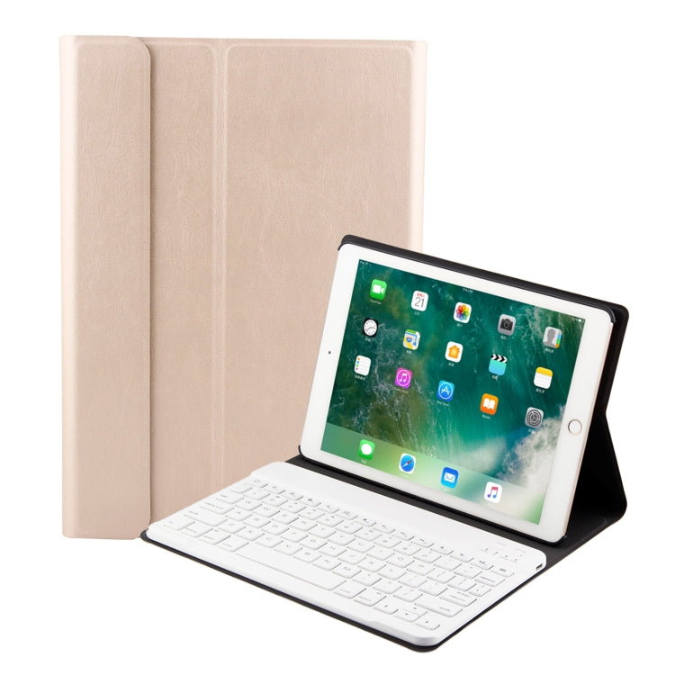 FT-1030 藍牙 3.0 ABS 拉絲紋鍵盤 + 皮革紋理平板保護套，適用於 iPad Air / Air 2 / iPad Pro 9.7 吋，具三段角度調整 / 磁吸 / 睡眠功能，FT-1030D
