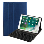 FT-1030 藍牙 3.0 ABS 拉絲紋鍵盤 + 皮革紋理平板保護套，適用於 iPad Air / Air 2 / iPad Pro 9.7 吋，具三段角度調整 / 磁吸 / 睡眠功能，FT-1030D