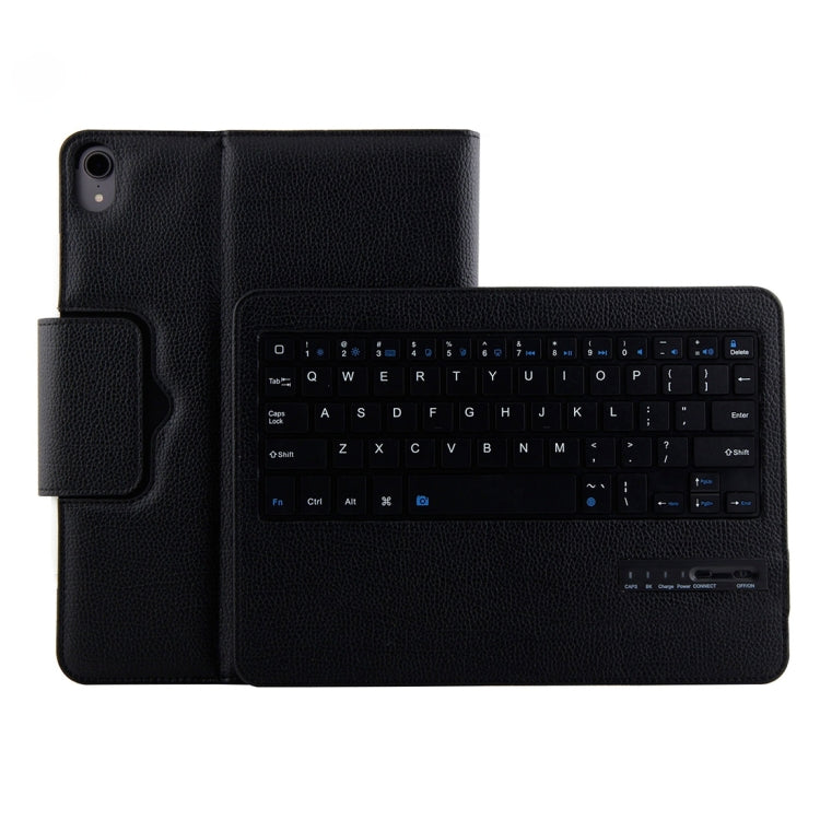 IP011 可拆卸藍牙 3.0 ABS 鍵盤 + 荔枝紋皮革平板保護套，適用 iPad Pro 11 吋（2018），附睡眠功能，IP011