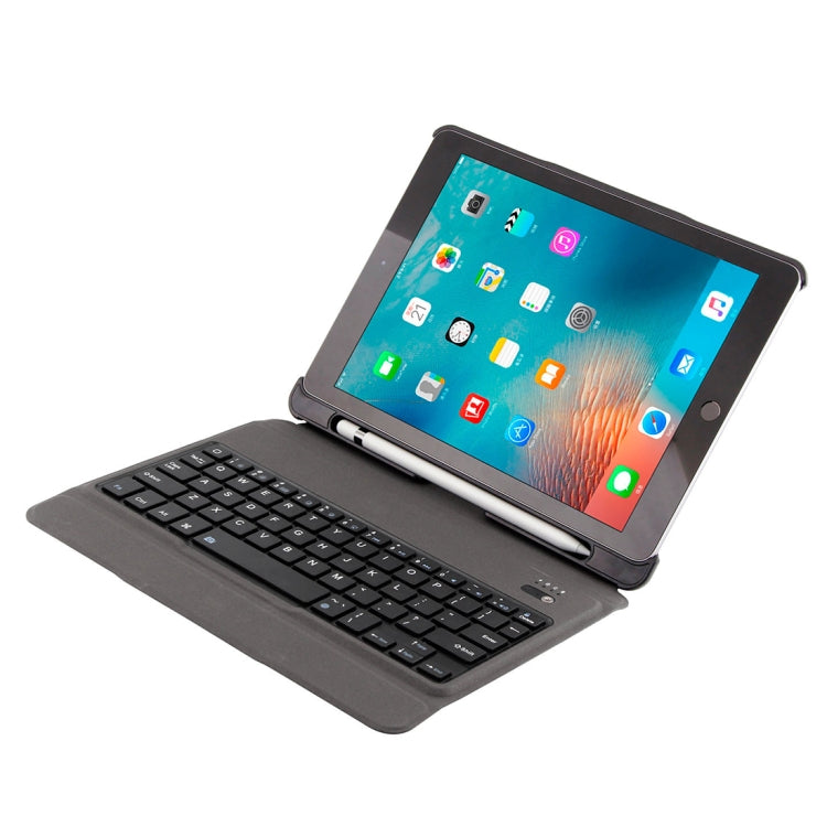 T-201 可拆式藍牙 3.0 超薄鍵盤 + 羊皮紋理皮革平板保護套，適用於 iPad Air / Air 2 / iPad Pro 9.7 吋，支援多角度調整，T-201
