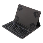 TY-1031 通用藍牙 3.0 ABS 拉絲紋鍵盤 + 皮革平板保護套，適用於 9-10.5 吋 iOS、Windows、Android 平板電腦，TY-1031