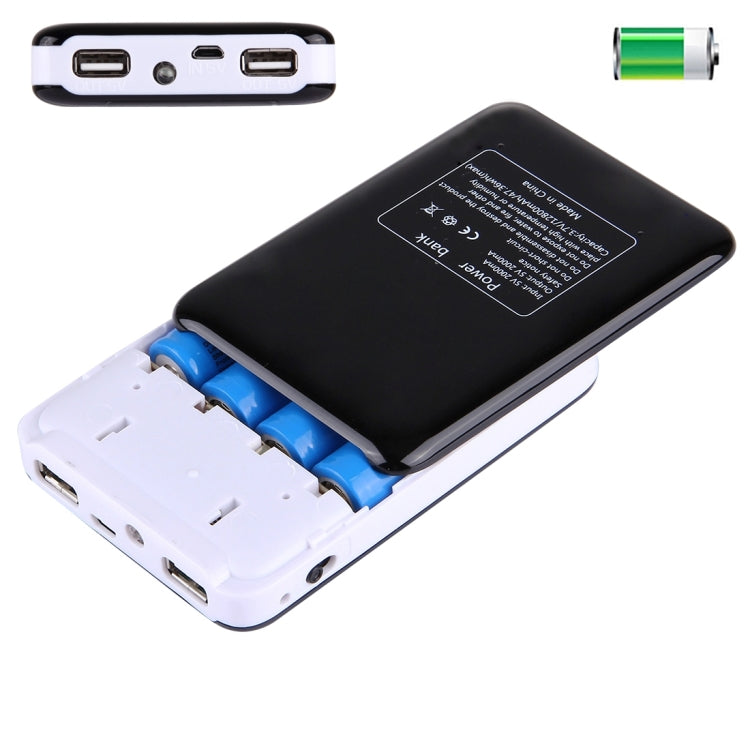適用於iPhone、iPad、Samsung、LG、Sony Ericsson、MP4、PSP、相機，不含電池（隨機顏色發貨），適用4顆18650電池