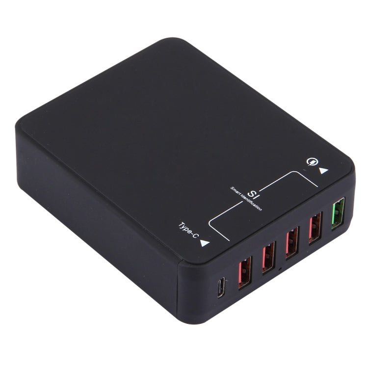 Q8118 1 個 Quick Charge 3.0 + 4 個智慧識別 USB + 1 個 USB-C / Type-C 3.1 桌面 USB 充電器