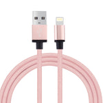 1米編織風格金屬頭58芯8針轉USB 2.0數據/充電線