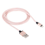 1米編織風格金屬頭58芯8針轉USB 2.0數據/充電線