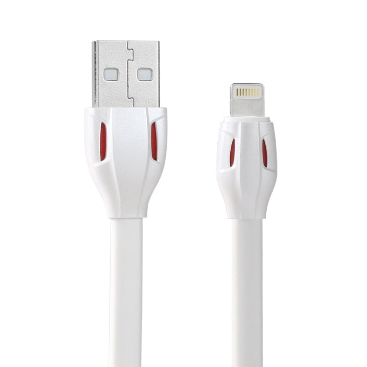 REMAX RC-035i雷射系列1米2.1A 8針轉USB數據同步充電線帶LED指示燈，白色