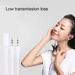 1米高保真AUX音頻線3.5毫米雙公對母插頭立體聲音頻線，適用於iPhone、iPad、Samsung、MP3、MP4、聲卡、電視、錄音機、車用藍牙喇叭、電腦等，3.5毫米雙公對母