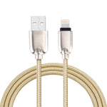 1米編織108銅芯8針轉USB數據同步充電線，適用iPhone、iPad