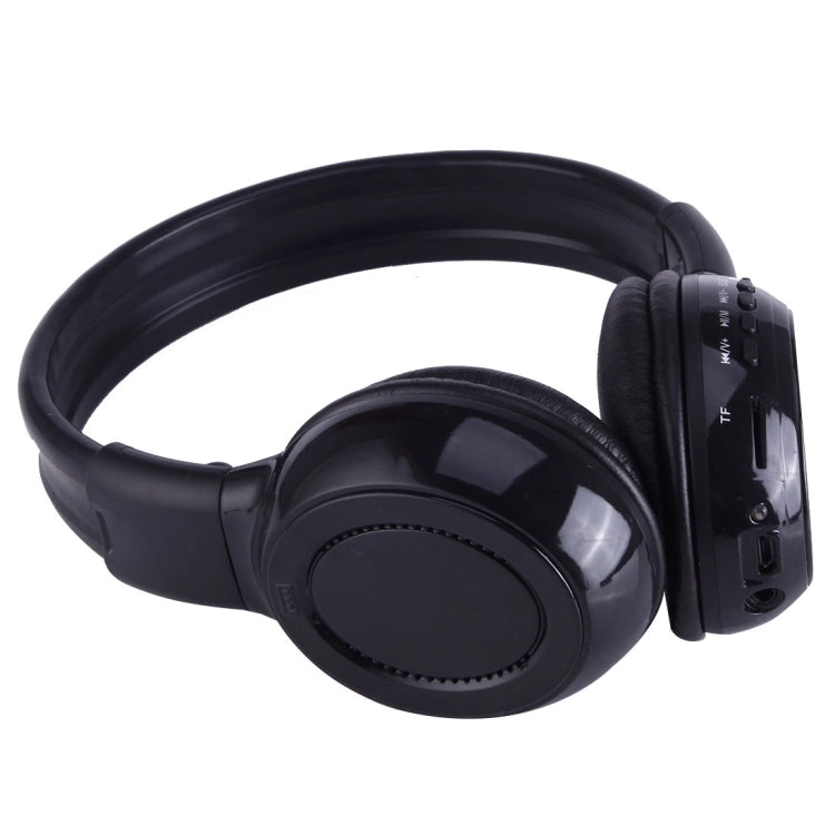 BS-N65 頭戴式可折疊立體聲 HiFi 無線耳機，配備 LCD 螢幕、TF 卡槽、LED 指示燈及 FM 功能，BS-N65