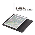 可拆式藍牙鍵盤 + 橫向翻蓋皮革平板保護套，帶支架及筆槽，適用於 iPad Pro 9.7 吋、iPad Air、iPad Air 2、iPad 9.7 吋（2017）、iPad 9.7 吋（2018），A07B 藍色、A07B 玫瑰金、A07B 黑色、A07B 金色