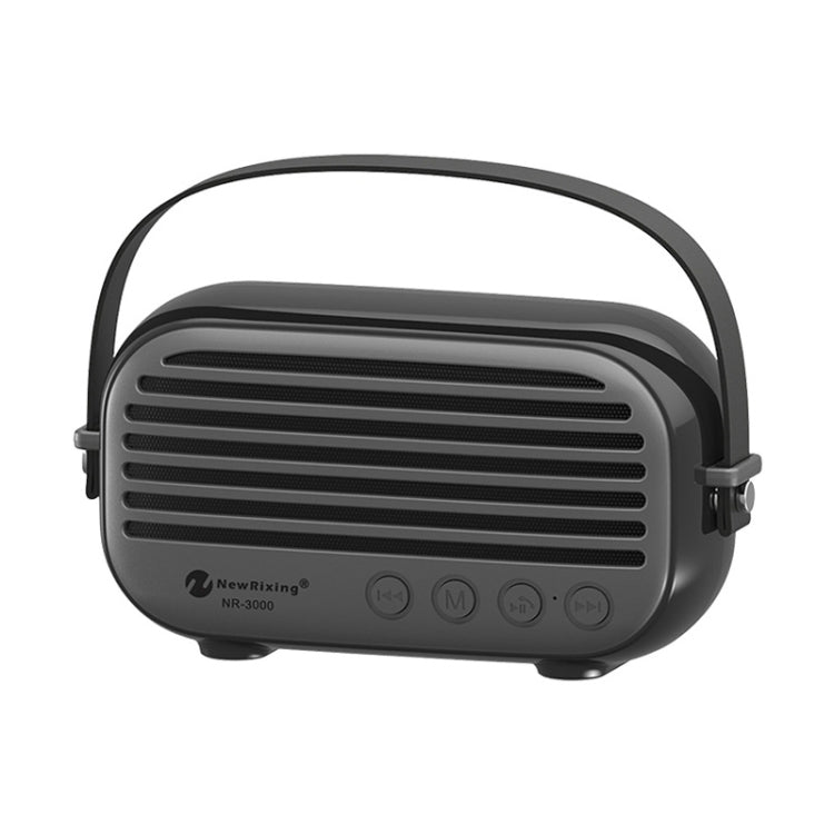 NewRixing NR-3000時尚家用藍牙音箱，帶免提通話功能，支持TF卡&USB&FM&AUX