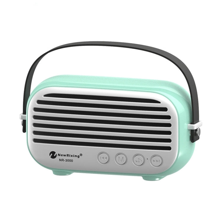 NewRixing NR-3000時尚家用藍牙音箱，帶免提通話功能，支持TF卡&USB&FM&AUX