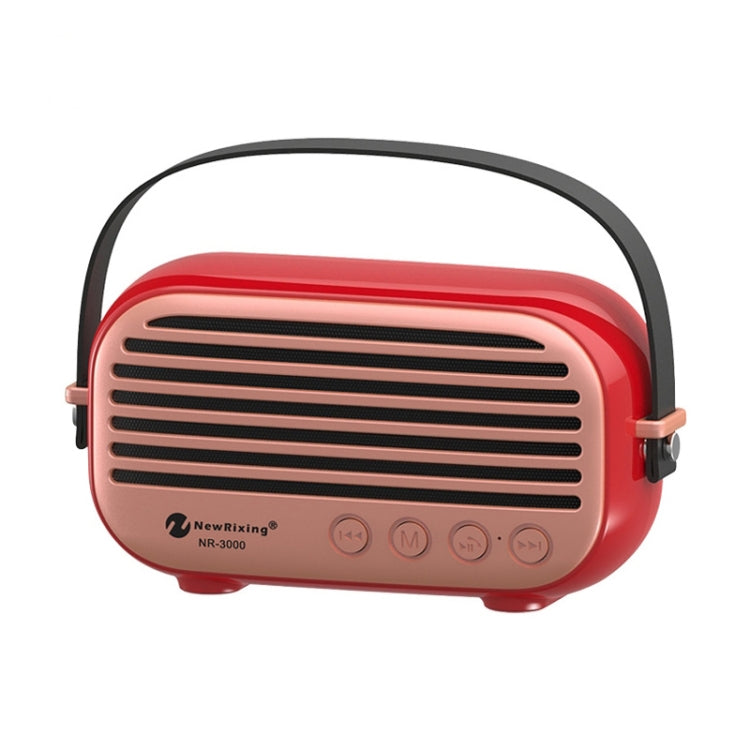 NewRixing NR-3000時尚家用藍牙音箱，帶免提通話功能，支持TF卡&USB&FM&AUX