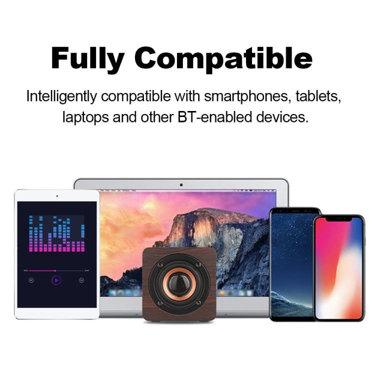 Q1 木質迷你便攜超重低音無線藍牙喇叭