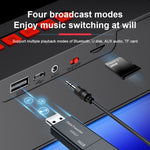SC211 便攜低音炮無線藍牙喇叭藍牙5.0，支持TF卡 & U盤 & 3.5mm AUX