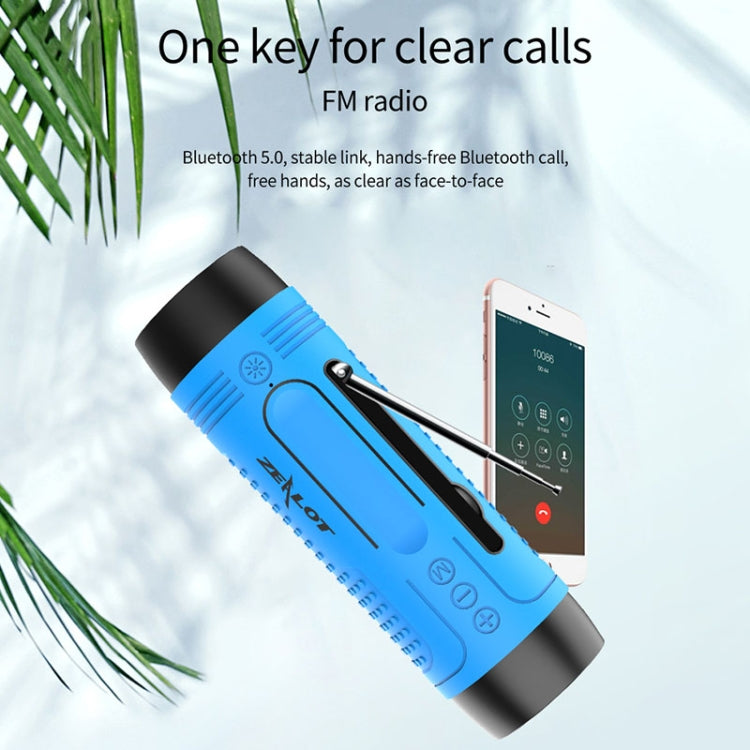 ZEALOT A2 多功能重低音無線藍牙喇叭，內建麥克風，支援藍牙通話、AUX、TF 卡及 LED 燈