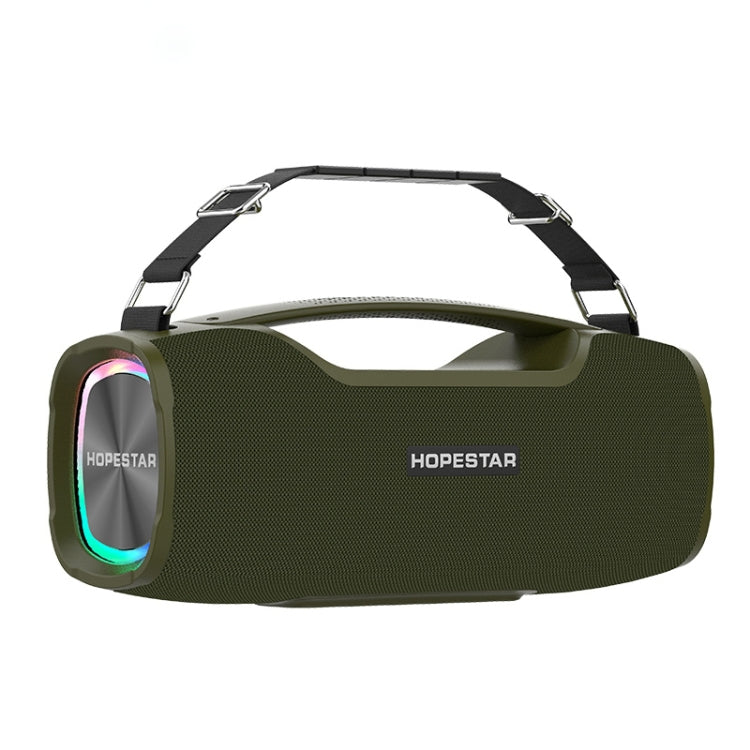 HOPESTAR A6X TWS 便攜戶外藍牙喇叭，彩色音樂燈，支援行動電源、免持通話、U 盤、TF 卡及 3.5mm AUX，A6X 黑色、A6X 綠色