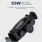 HOPESTAR A6X TWS 便攜戶外藍牙喇叭，彩色音樂燈，支援行動電源、免持通話、U 盤、TF 卡及 3.5mm AUX，A6X 黑色、A6X 綠色
