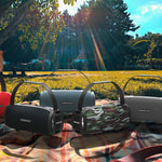 HOPESTAR H24 Pro TWS 便攜戶外防水織紋藍牙喇叭，節奏燈，支援免持通話、U 盤、TF 卡、3.5mm AUX 及 FM，H24 Pro 黑色、H24 Pro 灰色、H24 Pro 藍色、H24 Pro 紅色