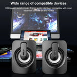 A2 USB 2.0有線控制無光手機電腦迷你桌面喇叭，無光