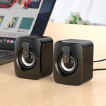 A2 USB 2.0有線控制無光手機電腦迷你桌面喇叭，無光