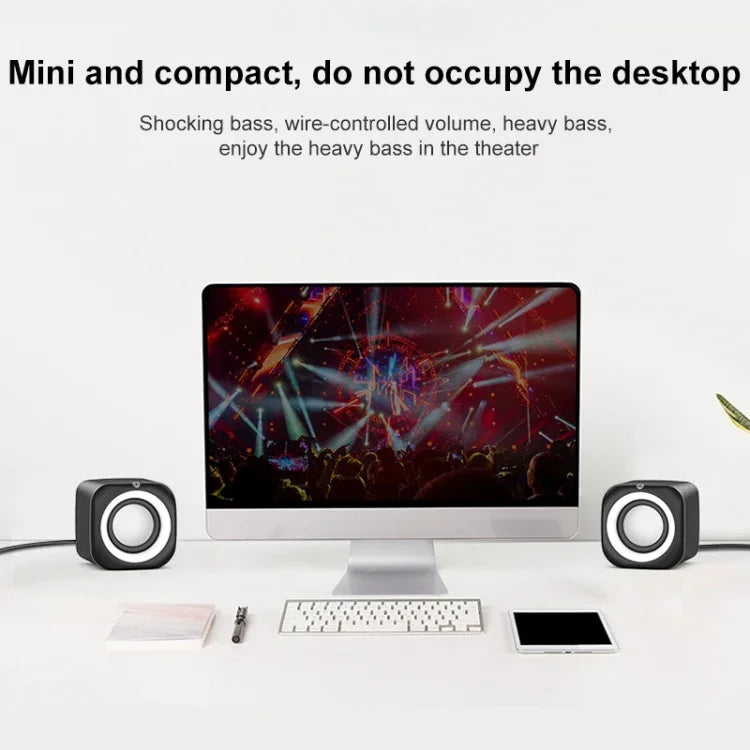 A1 標準版 USB 線控迷你大音量有線喇叭，線長：1.1m，標準版