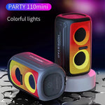 HOPESTAR Party 110 迷你彩色燈無線藍牙喇叭，Party 110 迷你（黑色）、Party 110 迷你（灰色）、Party 110 迷你（藍色）