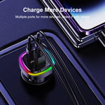 REMAX RCC330 Earl Series 3 in 1 Car 66W PD Fast Charger with Indicator Light, RCC330