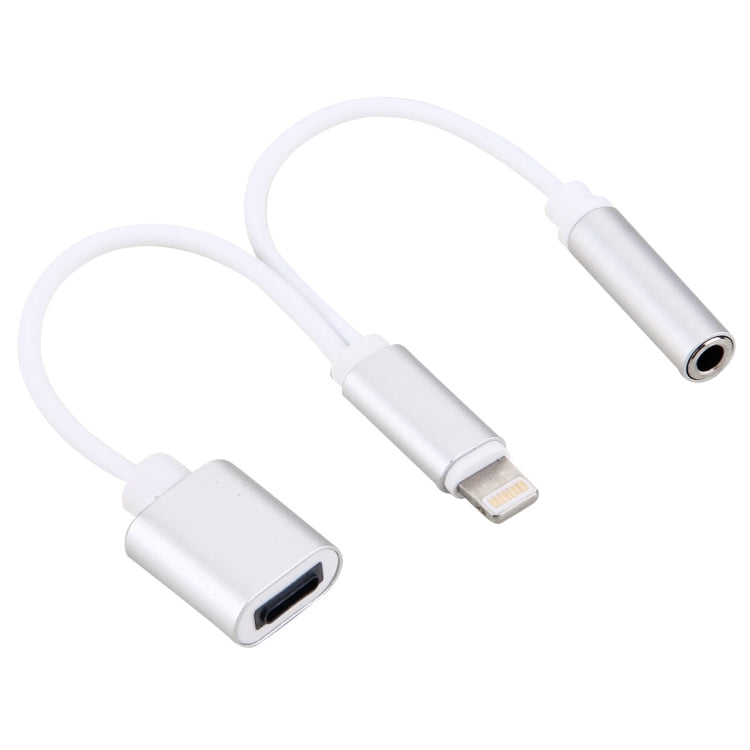 10cm 8 Pin 母頭及 3.5mm 音頻母頭轉 8 Pin 公頭充電轉接線，支持所有 iOS 系統