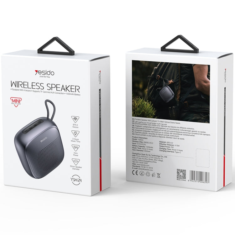 Yesido YSW24 5W 迷你便攜戶外藍牙揚聲器，YSW24