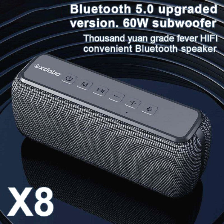 XDOBO X8 60W 無線藍牙喇叭戶外低音炮 支援 TWS & TF 卡，X8