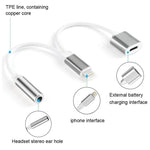 10cm 8 Pin 母頭及 3.5mm 音頻母頭轉 8 Pin 公頭充電轉接線，支持所有 iOS 系統