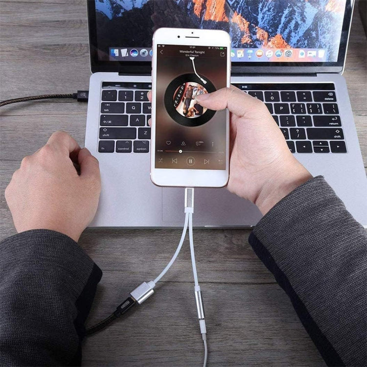 10cm 8 Pin 母頭及 3.5mm 音頻母頭轉 8 Pin 公頭充電轉接線，支持所有 iOS 系統