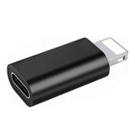 ENKAY Hat-Prince HC-6迷你ABS USB-C / Type-C 3.1轉8針接口轉接器（白色）、黑色，Type-C轉8針