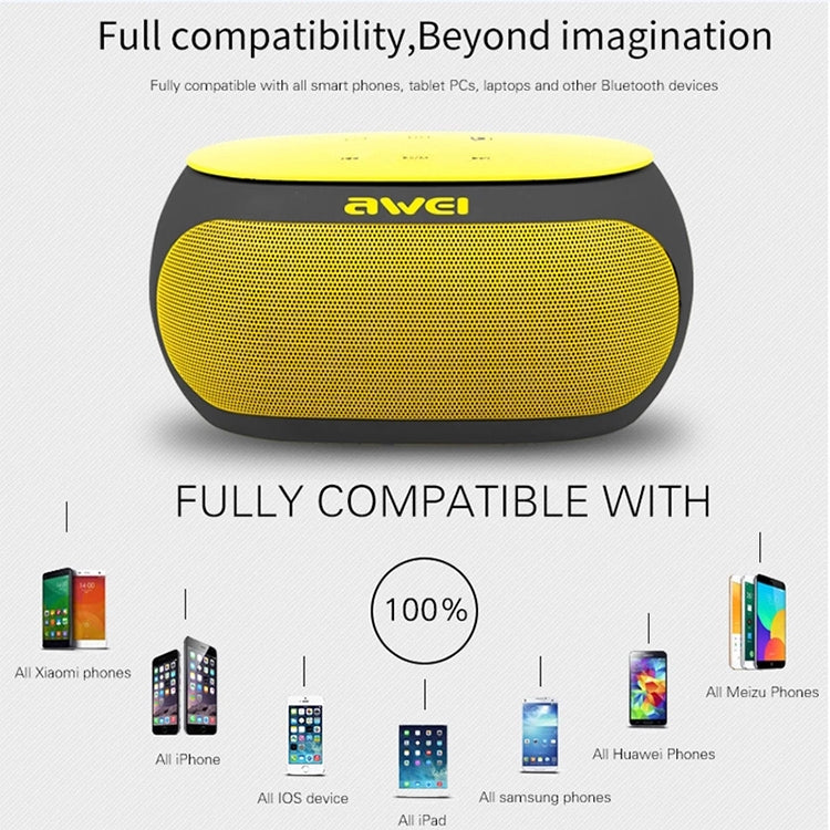 awei Y200 無線藍牙喇叭 觸控按鍵 支援 Aux 線與 TF 卡，Y200