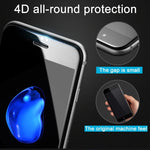 For iPhone 7 0.3mm 9H Surface Hardness 4D Curved Edge Full Screen Tempered Glass Screen Protector