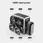 XDOBO King Max 140W IPX5 防水便攜卡拉 OK 藍牙無線喇叭，King Max