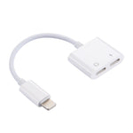 二合一 8 Pin 公頭轉 8 Pin 充電 + 8 Pin 音頻母頭耳機轉接器，帶通話功能，支援 iOS 10.3.1 或以上