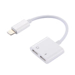 二合一 8 Pin 公頭轉 8 Pin 充電 + 8 Pin 音頻母頭耳機轉接器，帶通話功能，支援 iOS 10.3.1 或以上
